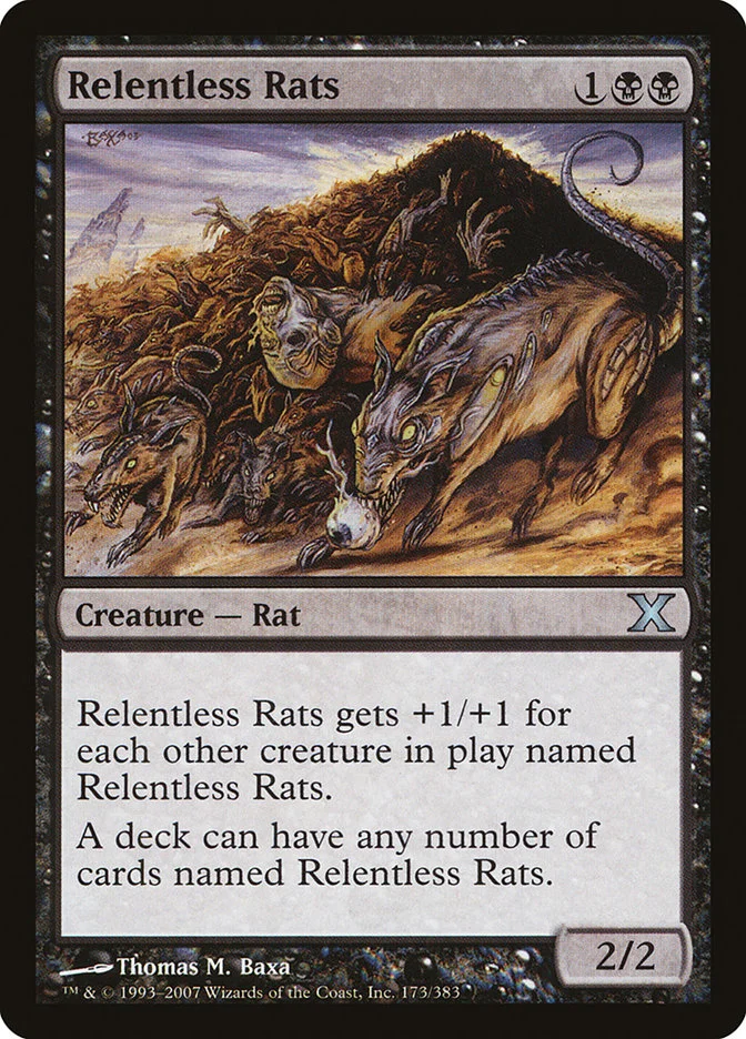 Relentless Rats (Tenth Edition) - Magic: The Gathering in TCG Land