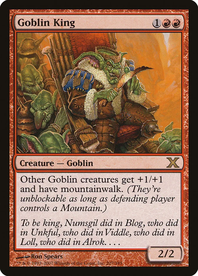 Goblin King (Tenth Edition) - Magic: The Gathering in TCG Land
