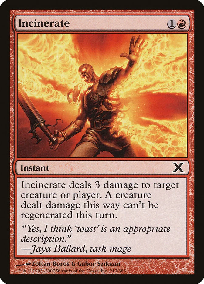 Incinerate (Tenth Edition) - Magic: The Gathering in TCG Land