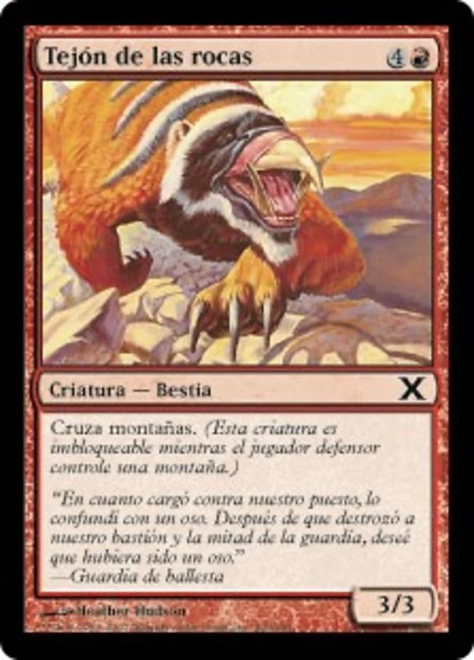 Tejón de las rocas (Tenth Edition) - Magic: The Gathering in TCG Land