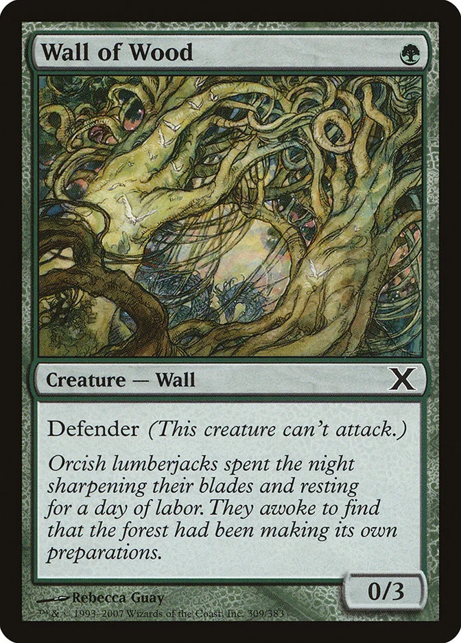 Wall of Wood (Tenth Edition) - Magic: The Gathering in TCG Land