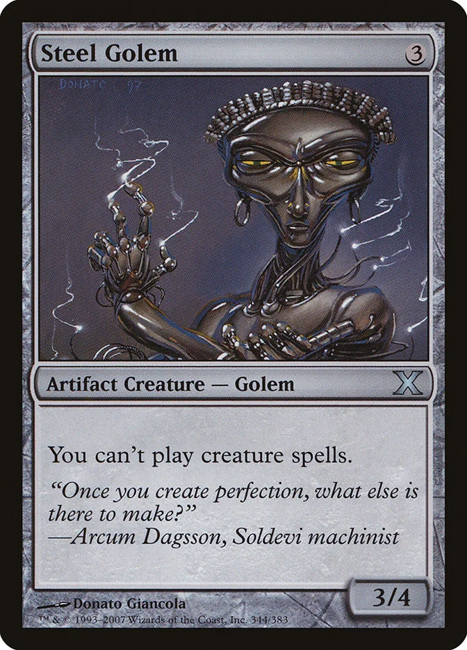 Steel Golem (Tenth Edition) - Magic: The Gathering in TCG Land
