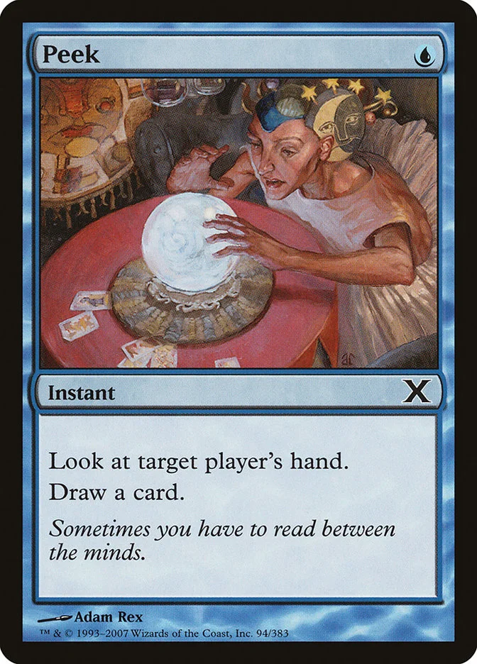 Peek (Tenth Edition) - Magic: The Gathering in TCG Land