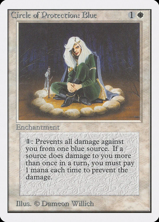 Circle of Protection: Blue (Unlimited Edition) - Magic: The Gathering in TCG Land
