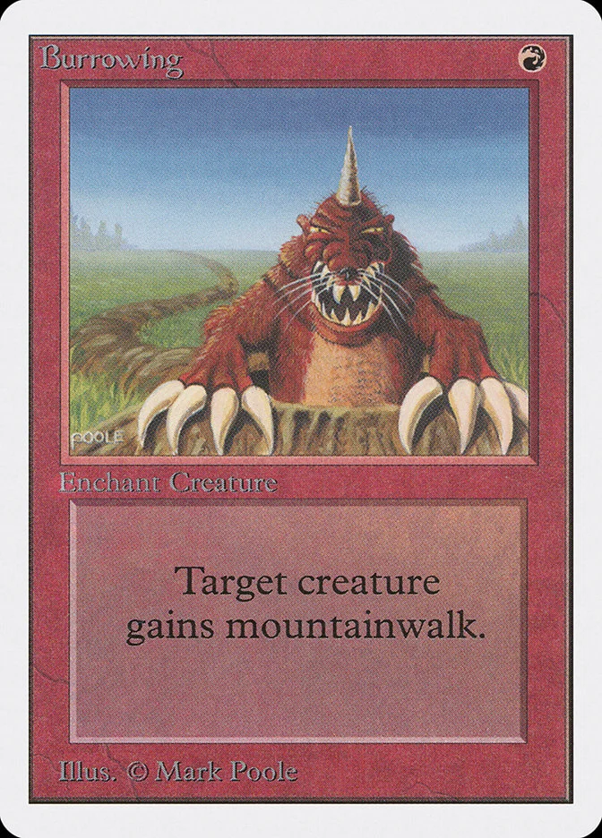 Burrowing (Unlimited Edition) - Magic: The Gathering in TCG Land