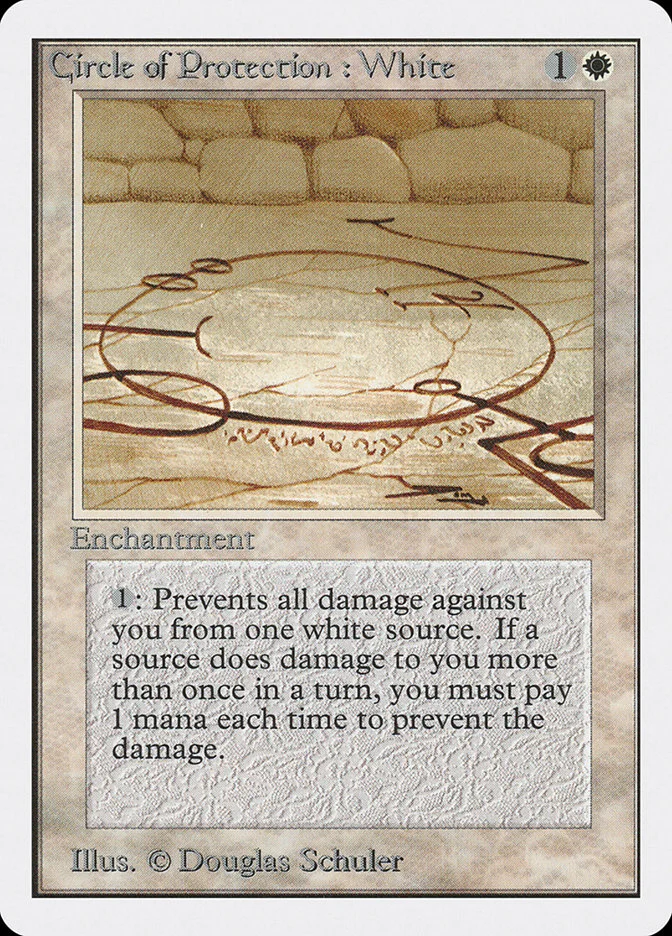 Circle of Protection: White (Unlimited Edition) - Magic: The Gathering in TCG Land México