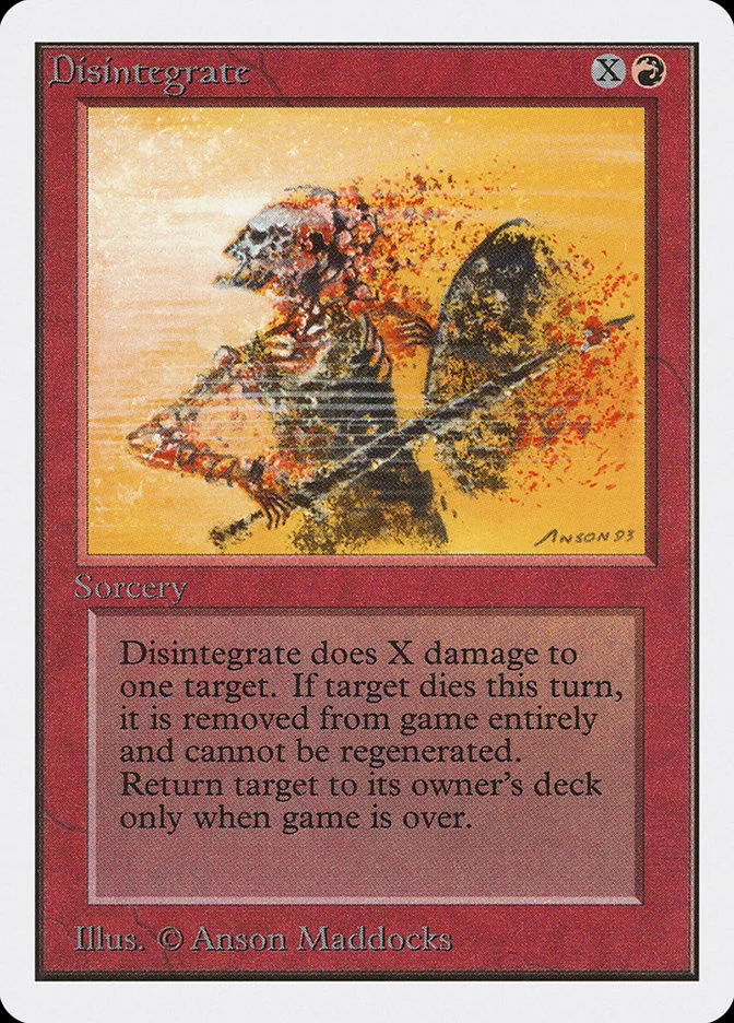 Disintegrate (Unlimited Edition) - Magic: The Gathering in TCG Land