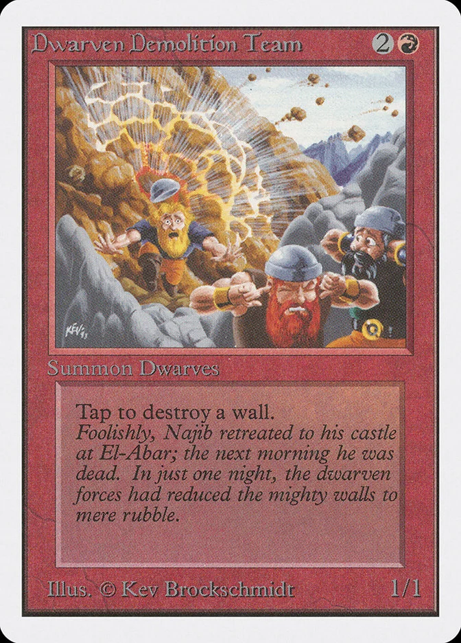 Dwarven Demolition Team (Unlimited Edition) - Magic: The Gathering in TCG Land México