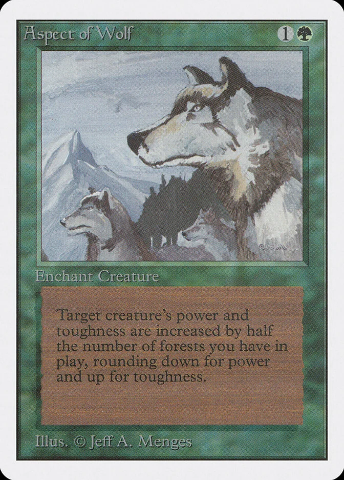 Aspect of Wolf (Unlimited Edition) - Magic: The Gathering in TCG Land México
