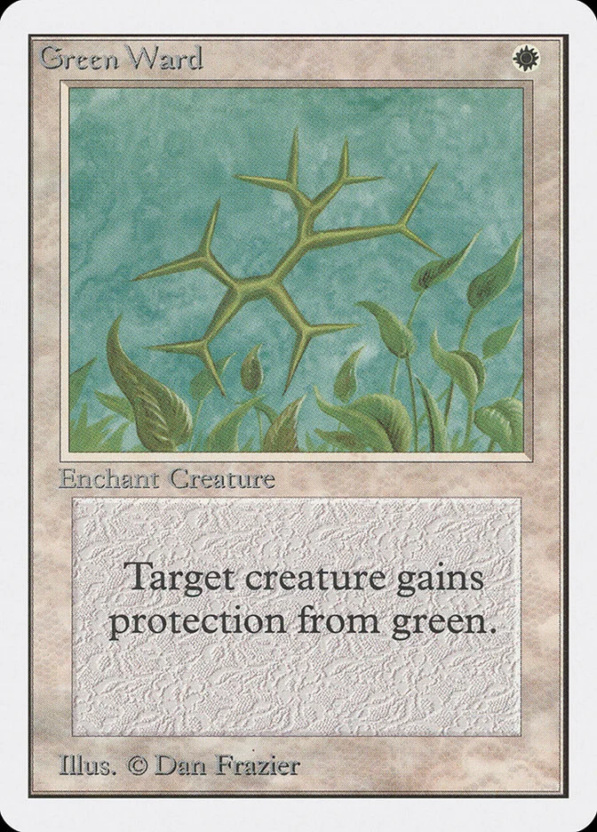 Green Ward (Unlimited Edition) - Magic: The Gathering in TCG Land