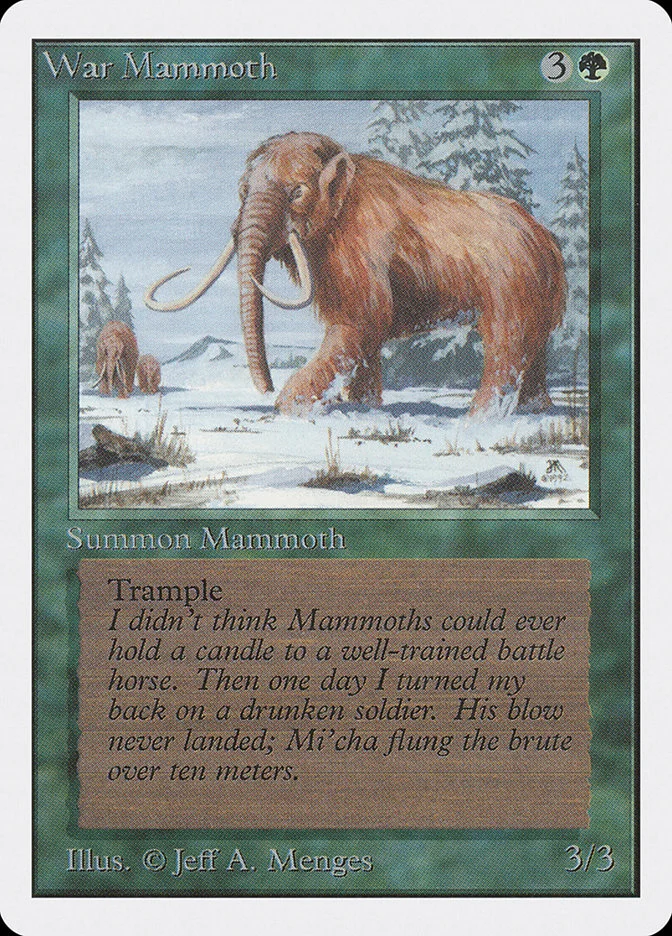 War Mammoth (Unlimited Edition) - Magic: The Gathering in TCG Land