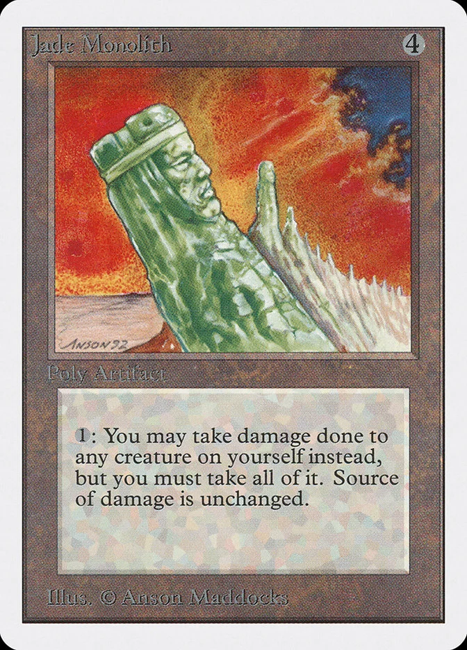 Jade Monolith (Unlimited Edition) - Magic: The Gathering in TCG Land