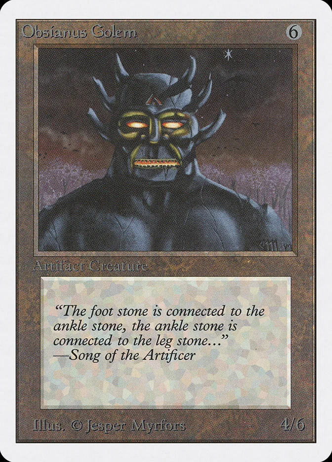 Obsianus Golem (Unlimited Edition) - Magic: The Gathering in TCG Land México
