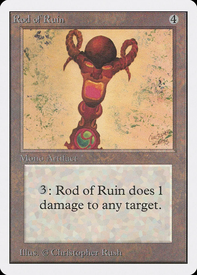Rod of Ruin (Unlimited Edition) - Magic: The Gathering in TCG Land