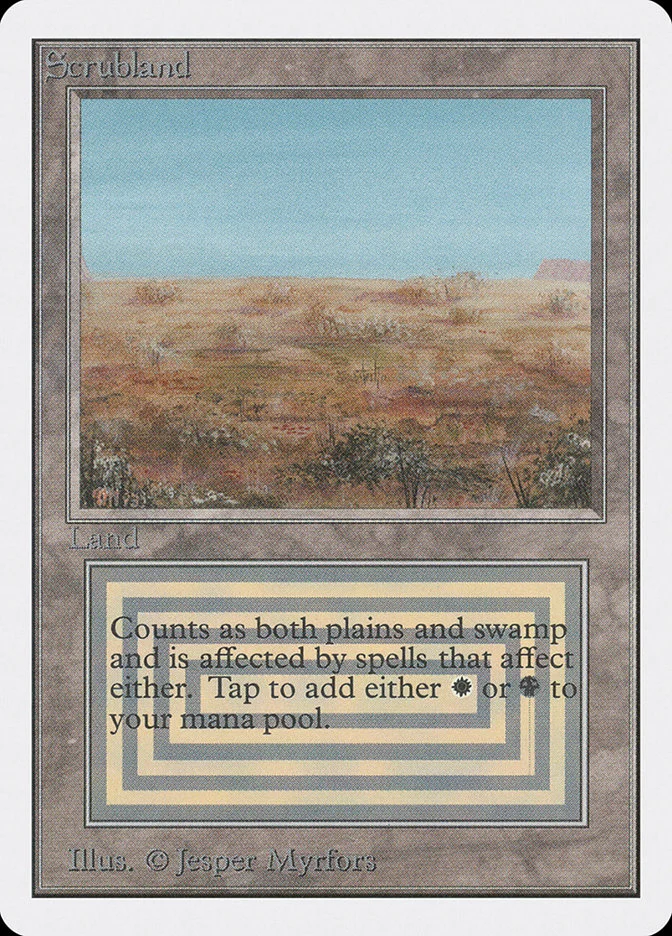 Scrubland (Unlimited Edition) - Magic: The Gathering in TCG Land