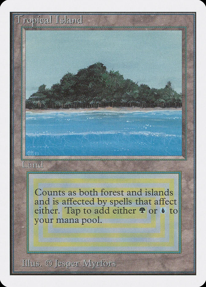 Tropical Island MTG (Unlimited Edition)