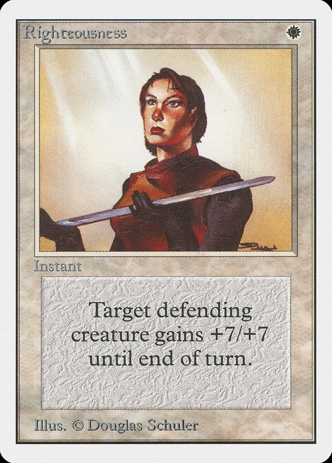 Righteousness (Unlimited Edition) - Magic: The Gathering in TCG Land