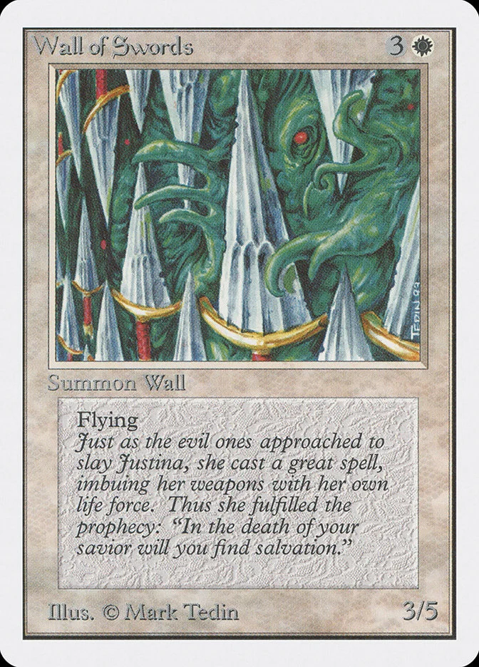 Wall of Swords (Unlimited Edition) - Magic: The Gathering in TCG Land