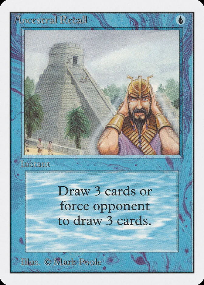 Ancestral Recall (Unlimited Edition) - Magic: The Gathering in TCG Land