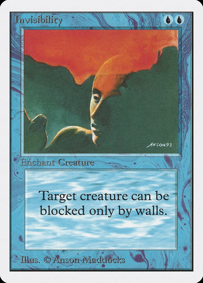 Invisibility (Unlimited Edition) - Magic: The Gathering in TCG Land