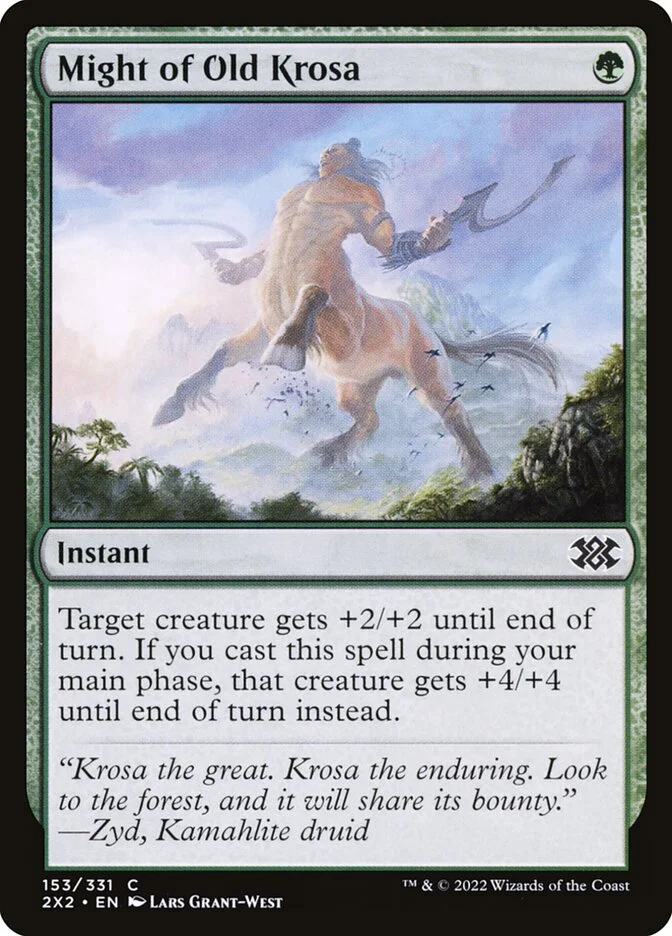 Might of Old Krosa (Double Masters 2022) - Magic: The Gathering in TCG Land