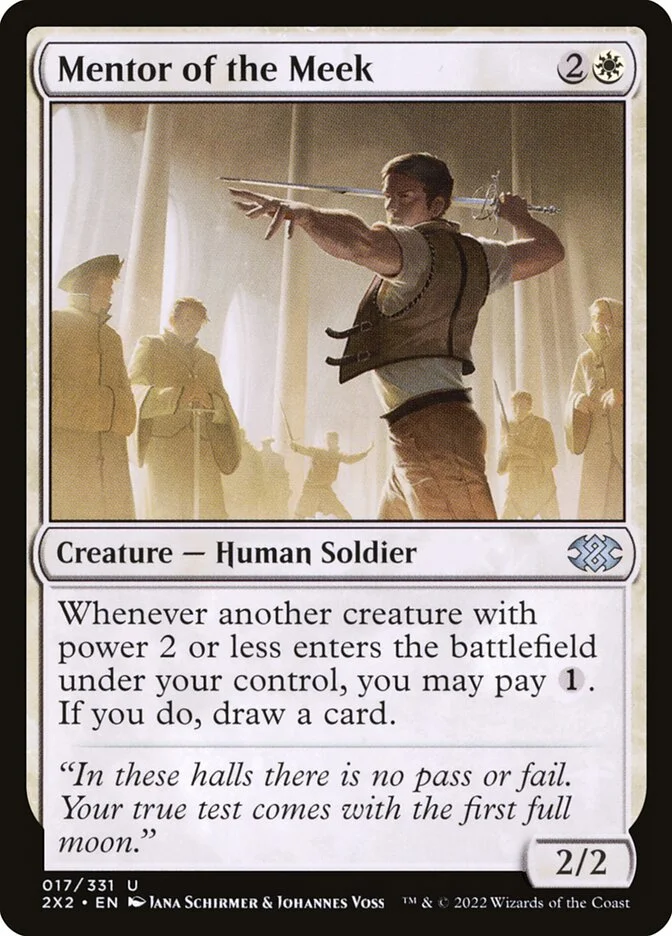 Mentor of the Meek (Double Masters 2022) - Magic: The Gathering in TCG Land