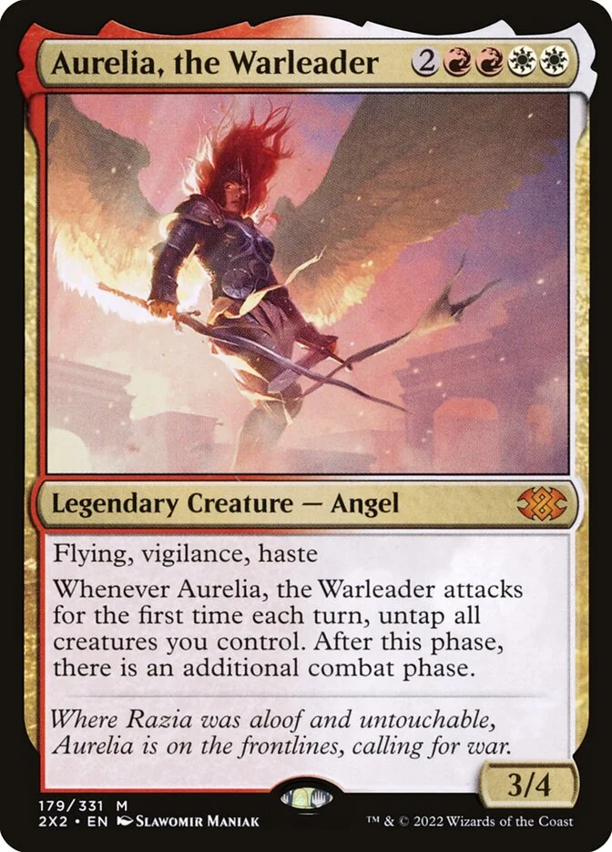 Aurelia, the Warleader (Double Masters 2022) - Magic: The Gathering in TCG Land