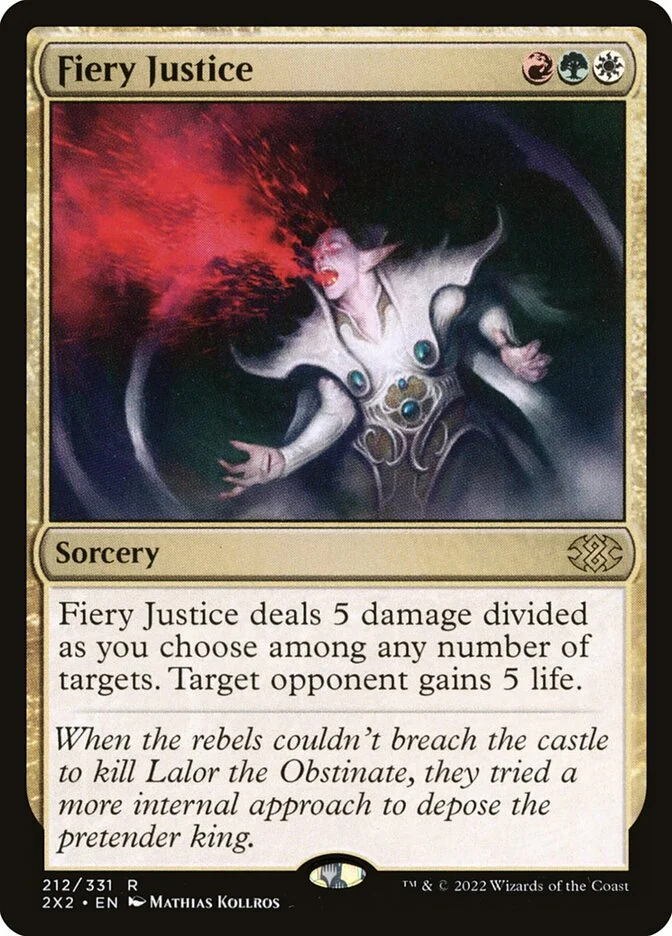 Fiery Justice (Double Masters 2022) - Magic: The Gathering in TCG Land