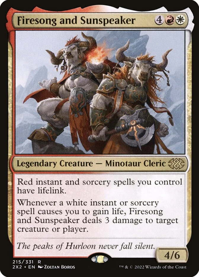 Firesong and Sunspeaker (Double Masters 2022) - Magic: The Gathering in TCG Land
