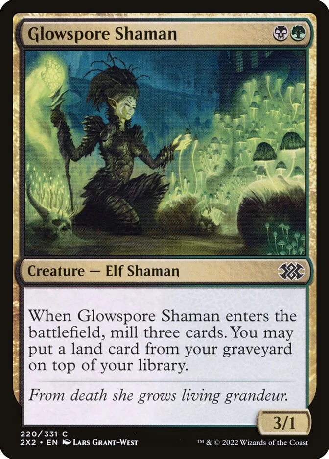 Glowspore Shaman (Double Masters 2022) - Magic: The Gathering in TCG Land