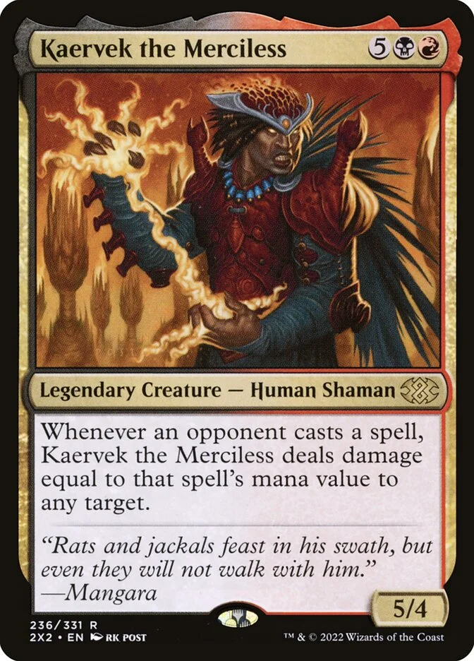 Kaervek the Merciless (Double Masters 2022) - Magic: The Gathering in TCG Land