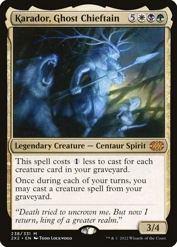 Karador, Ghost Chieftain (Double Masters 2022) - Magic: The Gathering in TCG Land
