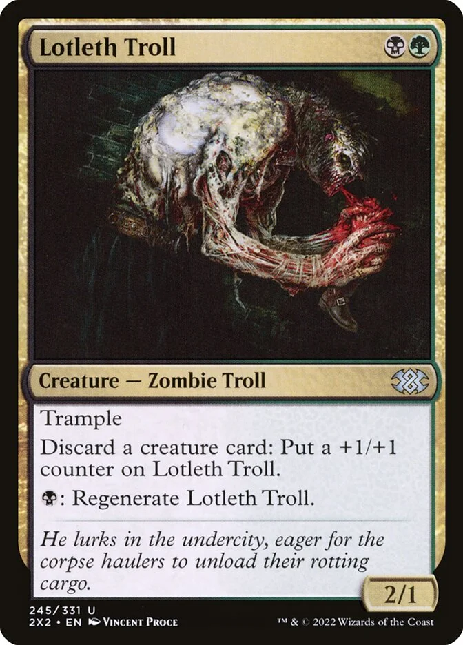 Lotleth Troll (Double Masters 2022) - Magic: The Gathering in TCG Land México