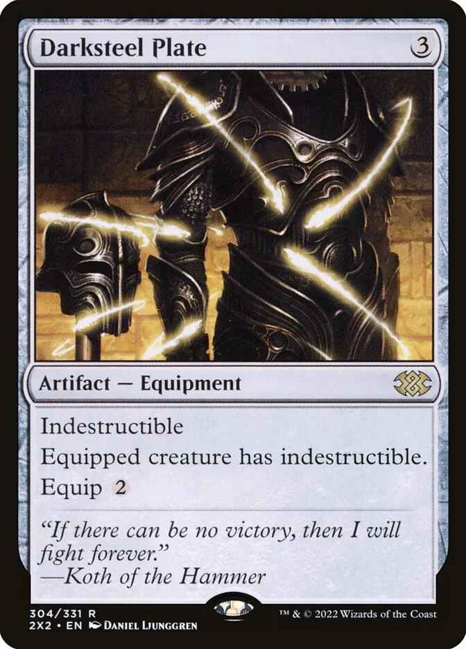 Darksteel Plate (Double Masters 2022) - Magic: The Gathering in TCG Land