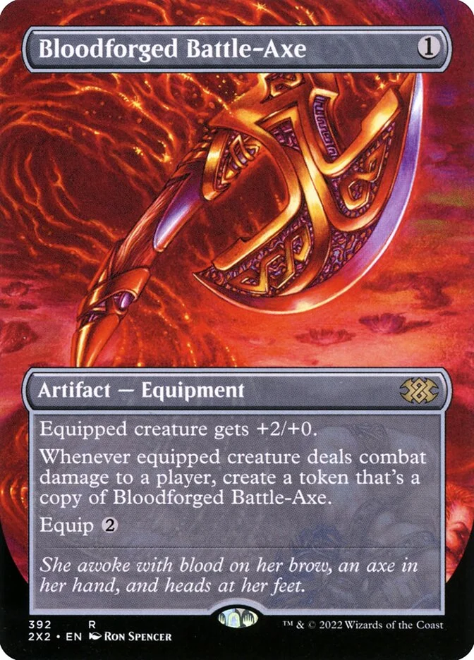 Bloodforged Battle-Axe (Double Masters 2022) - Magic: The Gathering in TCG Land