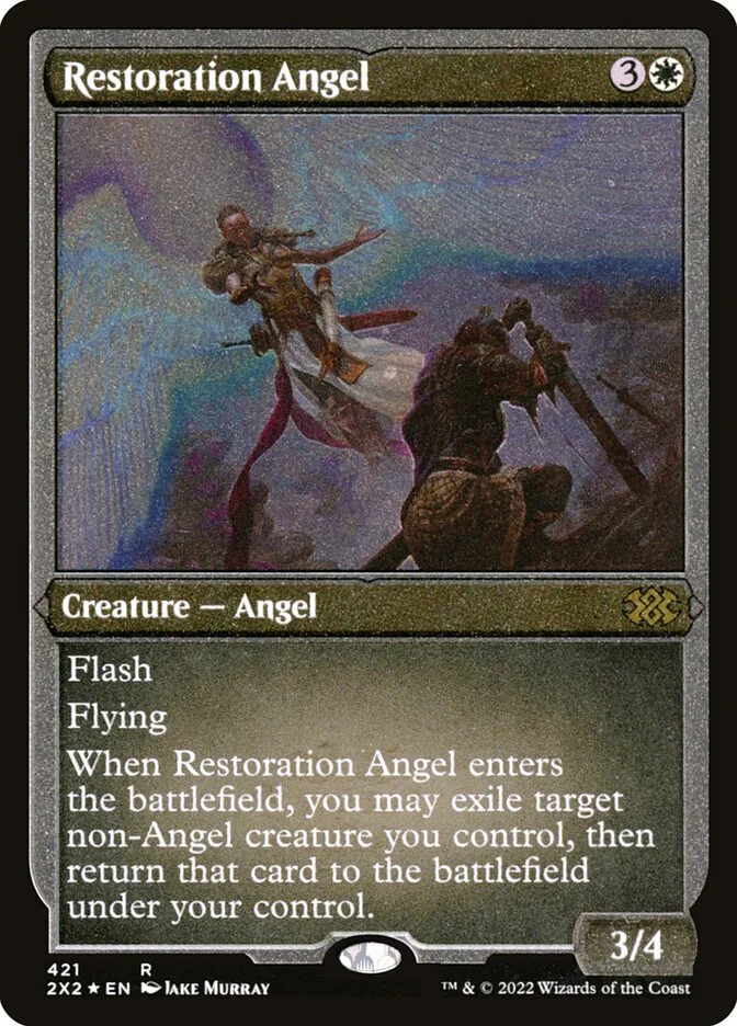 Restoration Angel (Double Masters 2022) - Magic: The Gathering in TCG Land