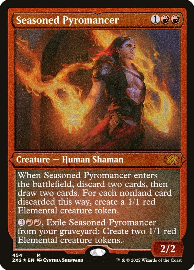 Seasoned Pyromancer (Double Masters 2022) - Magic: The Gathering in TCG Land