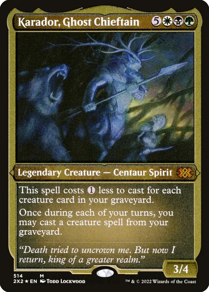 Karador, Ghost Chieftain (Double Masters 2022) - Magic: The Gathering in TCG Land
