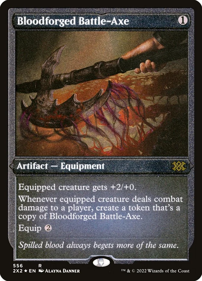 Bloodforged Battle-Axe (Double Masters 2022) - Magic: The Gathering in TCG Land