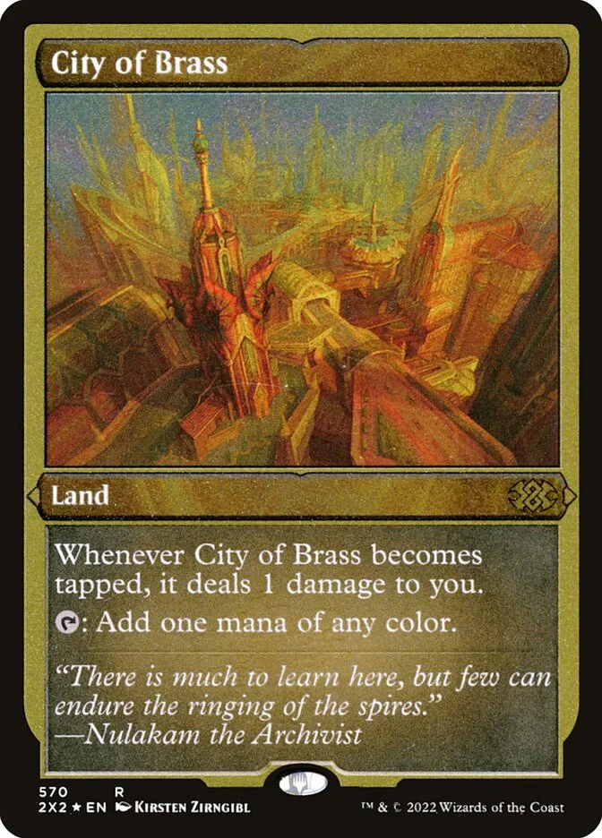 City of Brass (Double Masters 2022) - Magic: The Gathering in TCG Land
