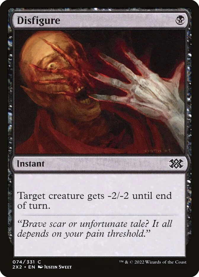 Disfigure (Double Masters 2022) - Magic: The Gathering in TCG Land