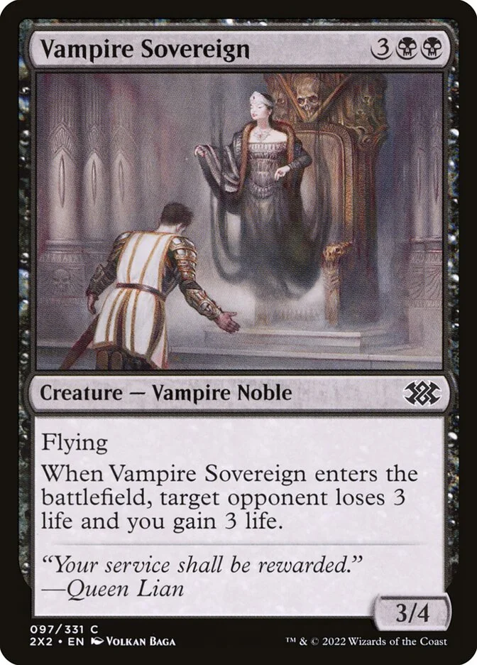 Vampire Sovereign (Double Masters 2022) - Magic: The Gathering in TCG Land México