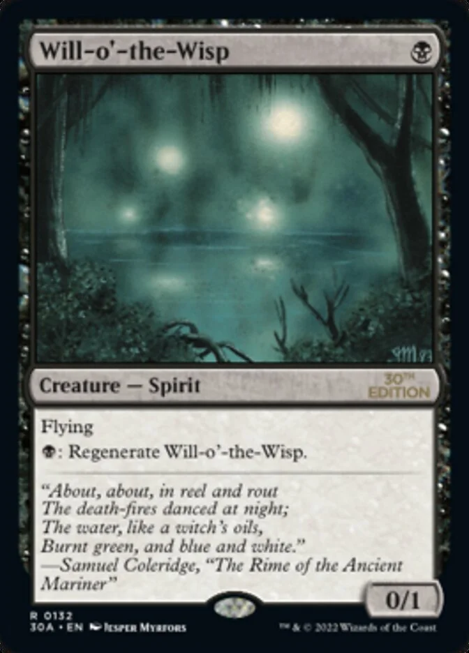Will-o'-the-Wisp (30th Anniversary Edition) - Magic: The Gathering in TCG Land