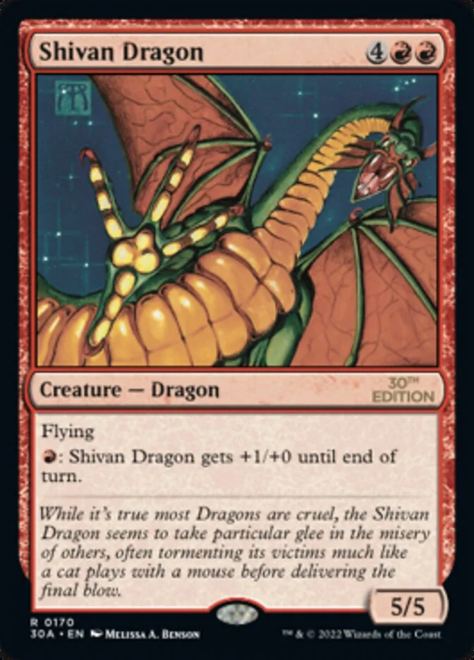 Shivan Dragon (30th Anniversary Edition) - Magic: The Gathering in TCG Land México
