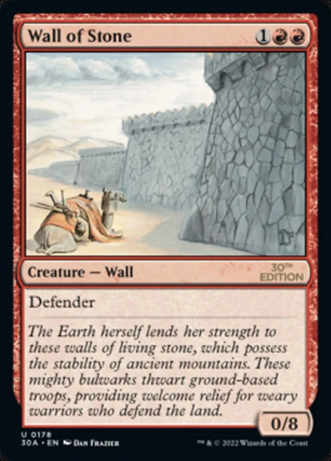 Wall of Stone (30th Anniversary Edition) - Magic: The Gathering in TCG Land