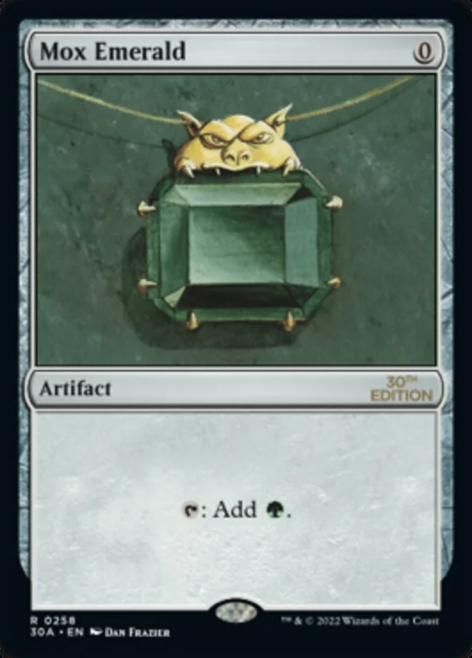Mox Emerald (30th Anniversary Edition) - Magic: The Gathering in TCG Land