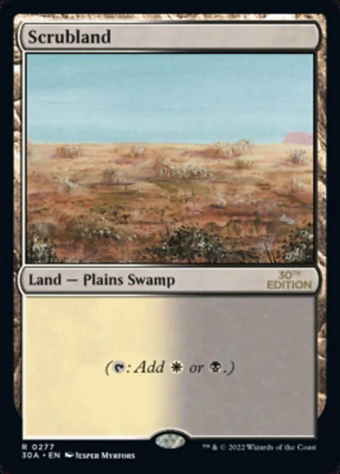 Scrubland (30th Anniversary Edition) - Magic: The Gathering in TCG Land
