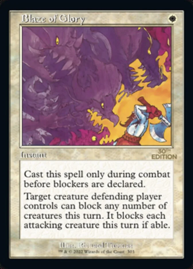 Blaze of Glory (30th Anniversary Edition) - Magic: The Gathering in TCG Land