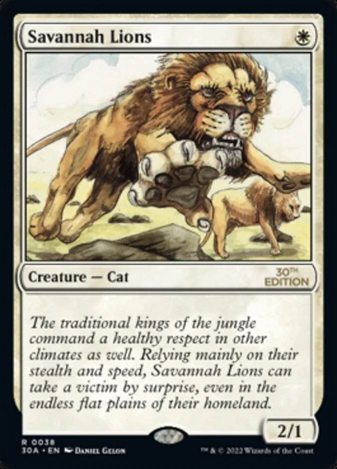 Savannah Lions (30th Anniversary Edition) - Magic: The Gathering in TCG Land
