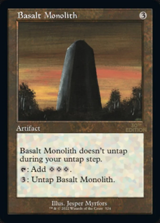 Basalt Monolith (30th Anniversary Edition) - Magic: The Gathering in TCG Land